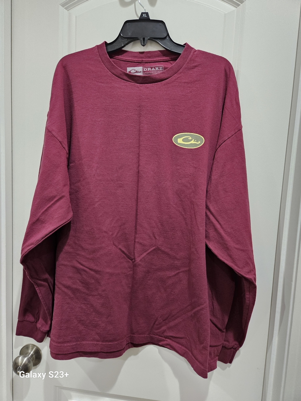 Drake Maroon Long-Sleeve Crewneck Shirt
